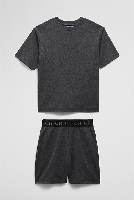 Teen Organically Grown Cotton Blend Short Sleeve Relaxed Pyjama Set