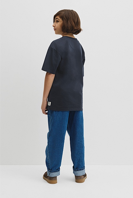 Teen Australian Cotton Relaxed Short Sleeve T-Shirt