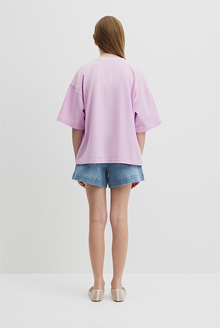 Teen Australian Cotton Short Sleeve Oversized T-Shirt
