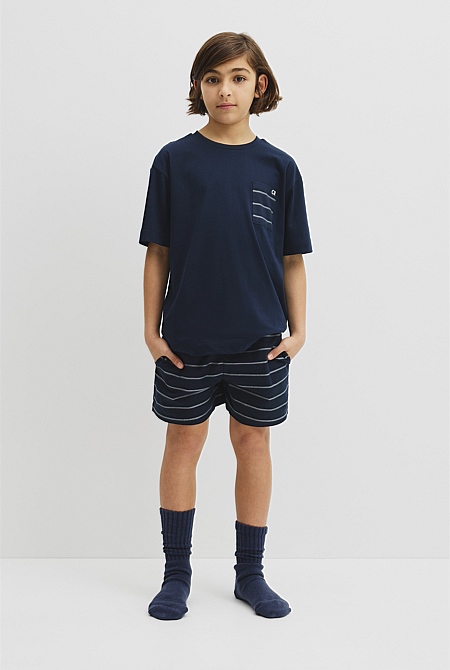 Teen Australian Cotton Short Sleeve Boxer Pyjama Set