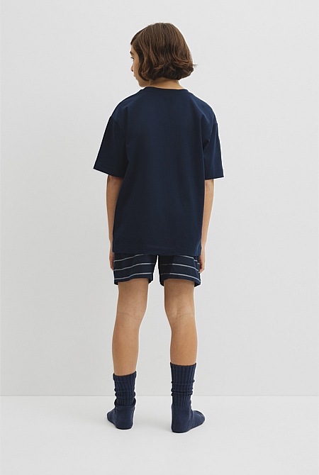 Teen Australian Cotton Short Sleeve Boxer Pyjama Set