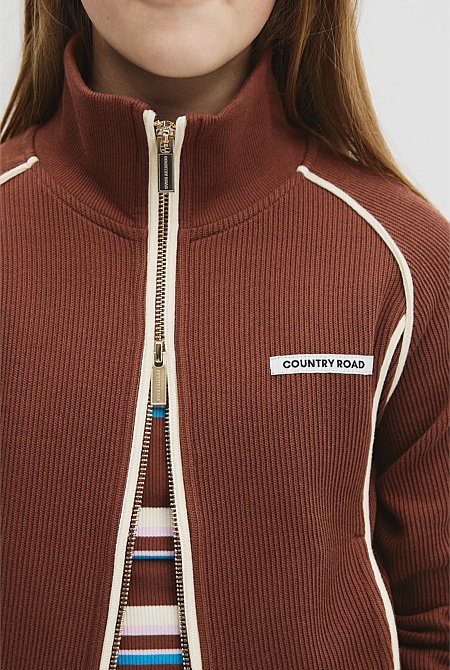 Teen Raglan Zip Through Jacket