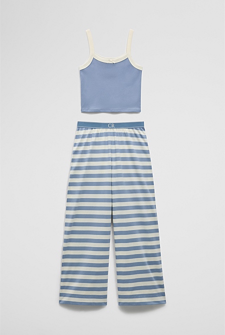 Teen Australian Cotton Sleeveless Cami Sleep Set