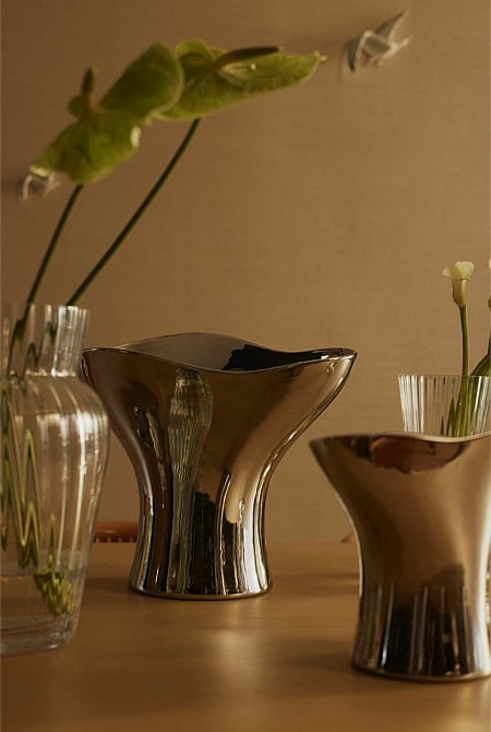 Pela Large Metallic Vase Pela Large Metallic Vase