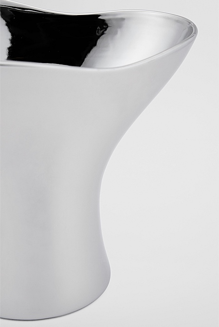 Pela Small Metallic Vase
