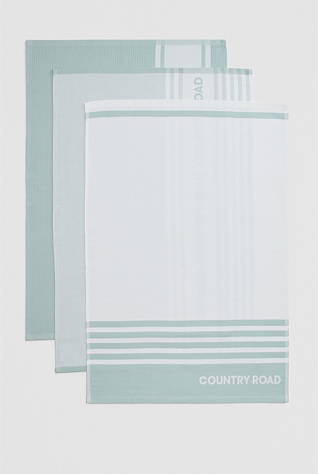 Aeri Australian Cotton Tea Towel Pack of 3