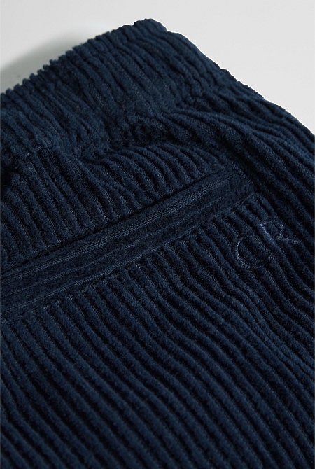 Organically Grown Cotton Pull On Cord Straight Short
