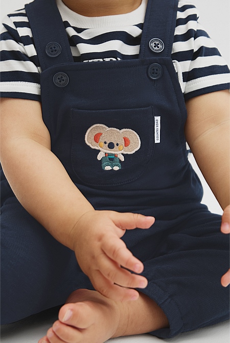 Organically Grown Cotton Koala Jersey Overall