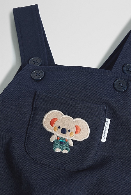 Organically Grown Cotton Koala Jersey Overall