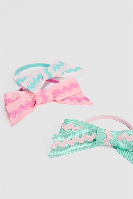 Ric Rac Bow Pack of 3
