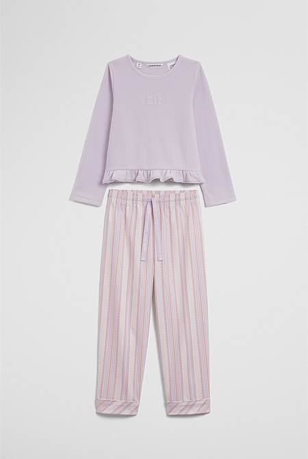Long Sleeve Stripe Sleep Set