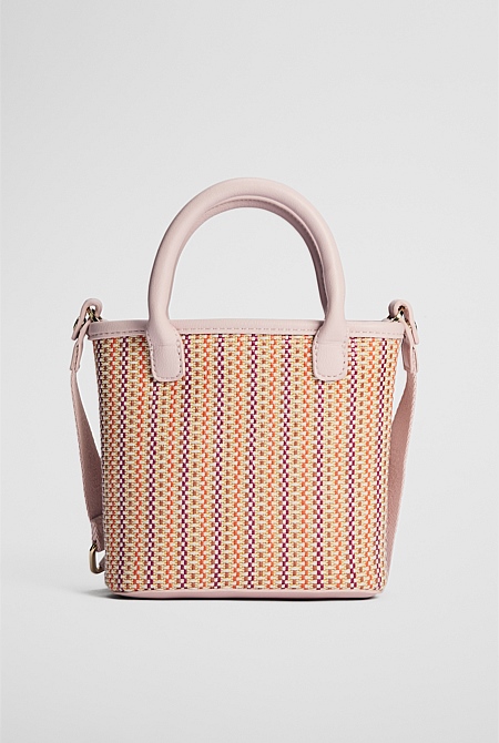 Woven Mini Tote Bag