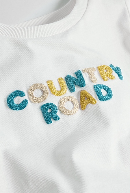 Australian Cotton Short Sleeve Boucle Tee