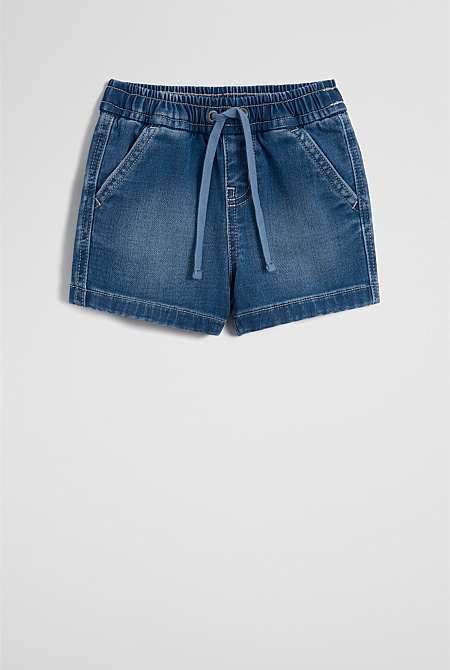 Pull On Denim Short