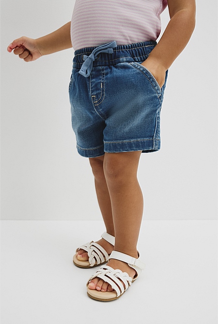 Pull On Denim Short