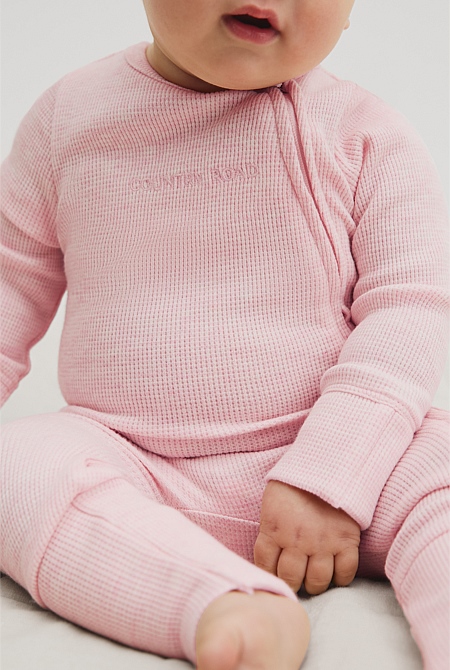 Organically Grown Cotton Waffle Jumpsuit