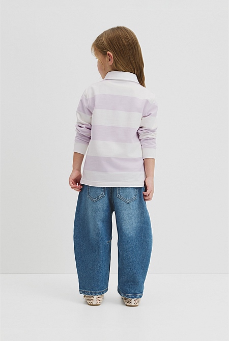 Organically Grown Cotton Blend Relaxed Heritage Sweat
