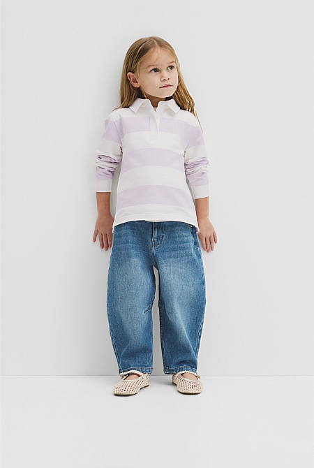 Organically Grown Cotton Blend Relaxed Heritage Sweat