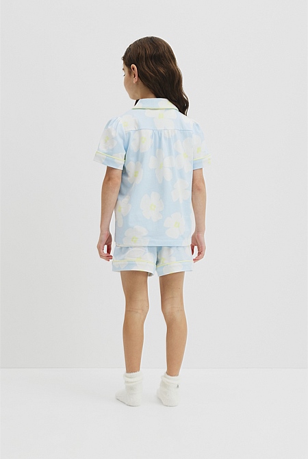 Australian Cotton Short Sleeve Button Through Sleep