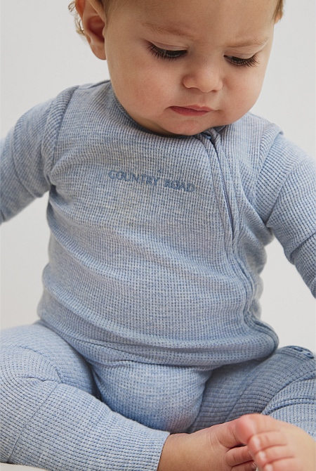 Organically Grown Cotton Waffle Jumpsuit