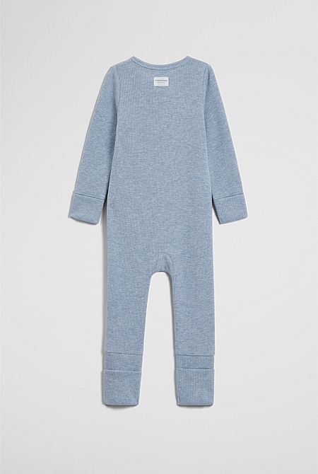Organically Grown Cotton Waffle Jumpsuit