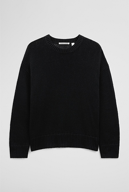Organically Grown Cotton Tape Yarn Sweater