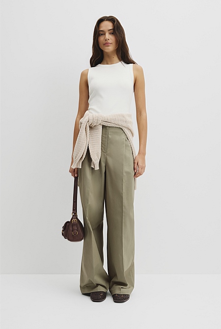 Australian Cotton High Neck Tank