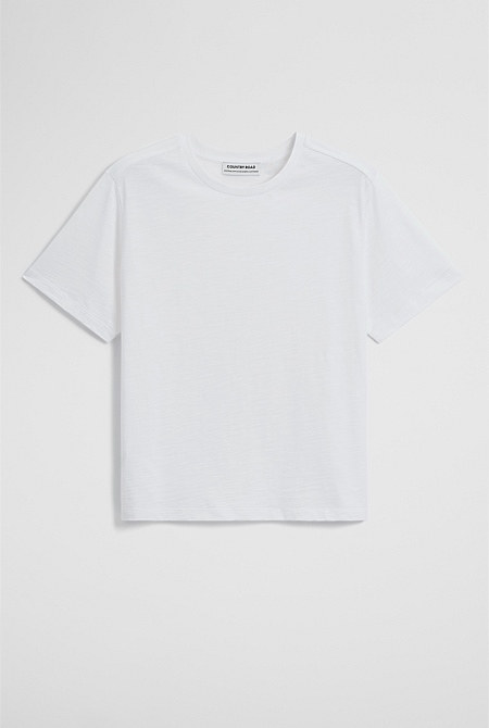Textured Short Sleeve Slub T-Shirt