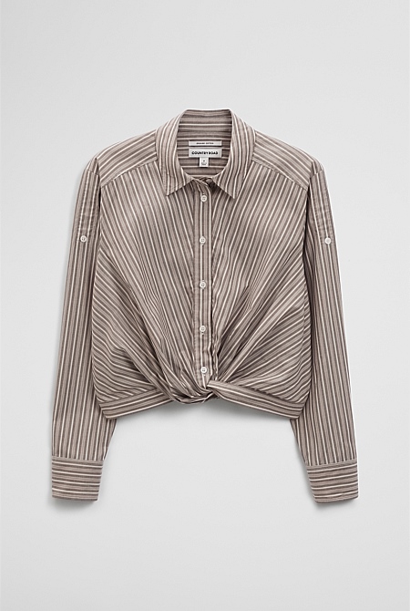 Twist Crop Shirt