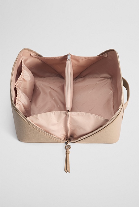 Branded Detail Large Convertible Cosmetic Case Branded Detail Large Convertible Cosmetic Case