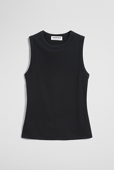 Australian Cotton High Neck Tank