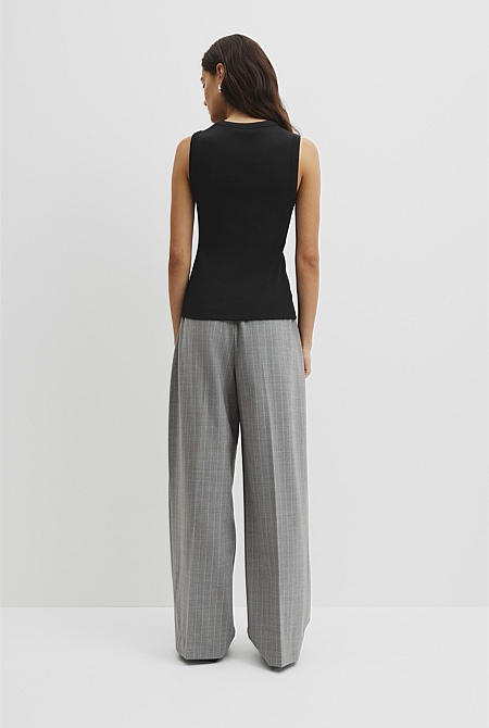 Australian Cotton High Neck Tank
