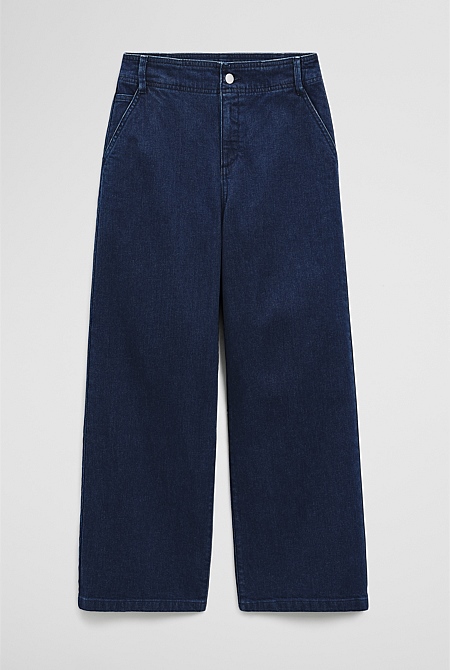 Refined High Rise Wide Leg Jean