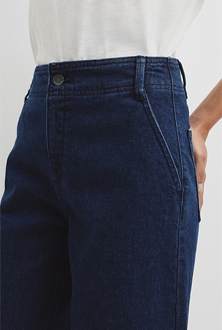 Refined High Rise Wide Leg Jean