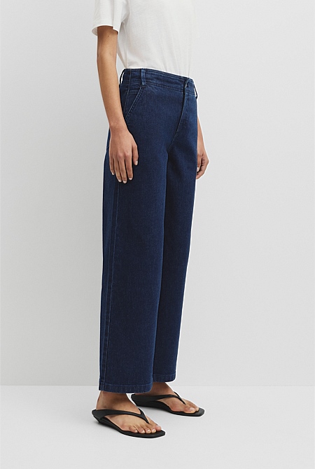 Refined High Rise Wide Leg Jean