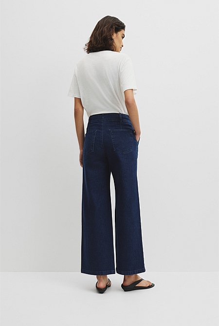 Refined High Rise Wide Leg Jean