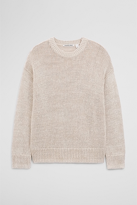 Organically Grown Cotton Tape Yarn Sweater
