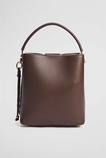 Spliced Bucket Bag