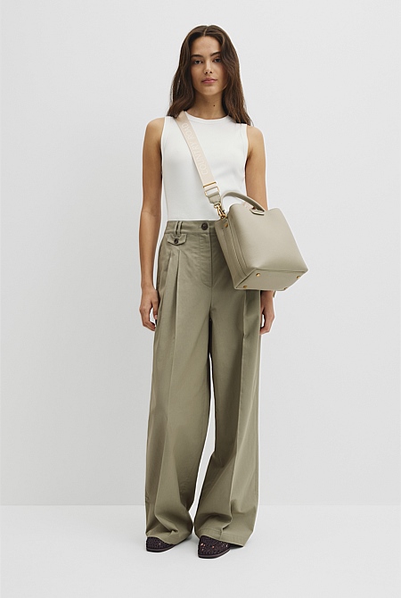 Spliced Bucket Bag