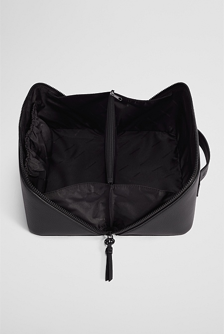 Branded Detail Large Convertible Cosmetic Case Branded Detail Large Convertible Cosmetic Case