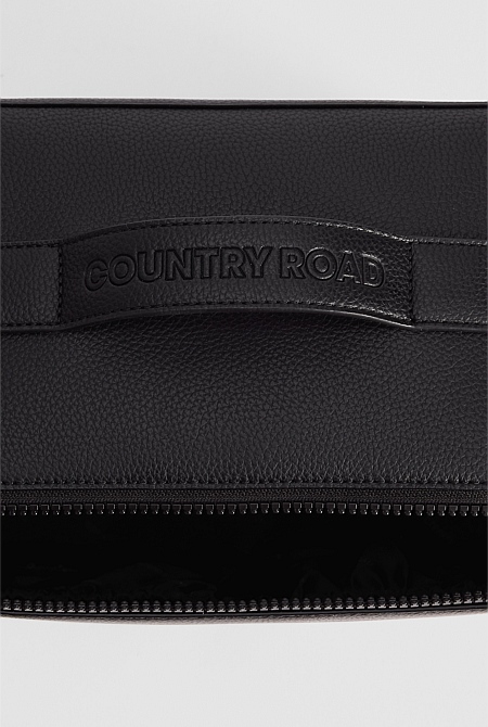 Branded Detail Large Convertible Cosmetic Case