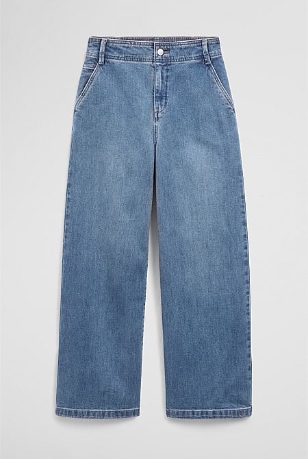 Refined High Rise Wide Leg Jean