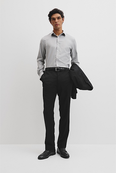 Slim Micro Houndstooth Travel Shirt Slim Micro Houndstooth Travel Shirt