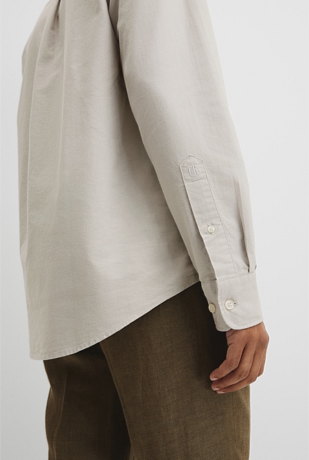 Australian Good Earth Cotton Regular Fit Oxford Shirt