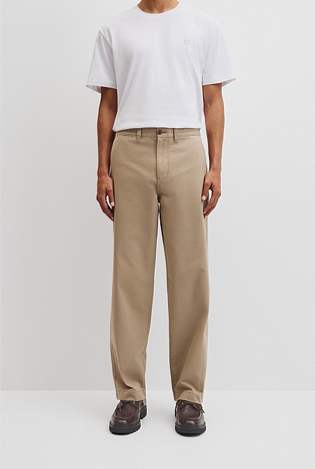 Relaxed Fit Cotton twill Chino