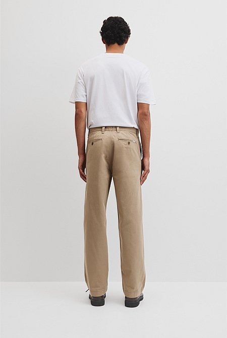 Relaxed Fit Cotton twill Chino