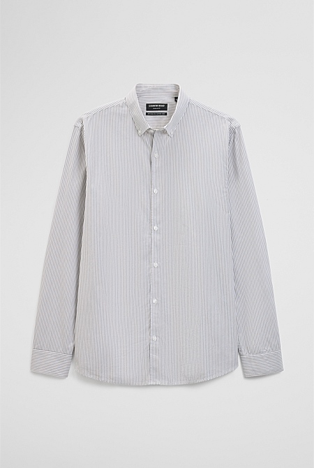 Regular Fit Cotton Stripe Shirt