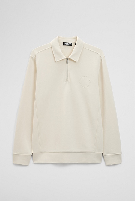 Australian Cotton Long Sleeve Folded Collar Sweat