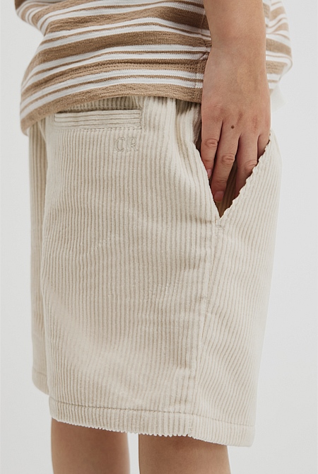 Organically Grown Cotton Pull On Cord Straight