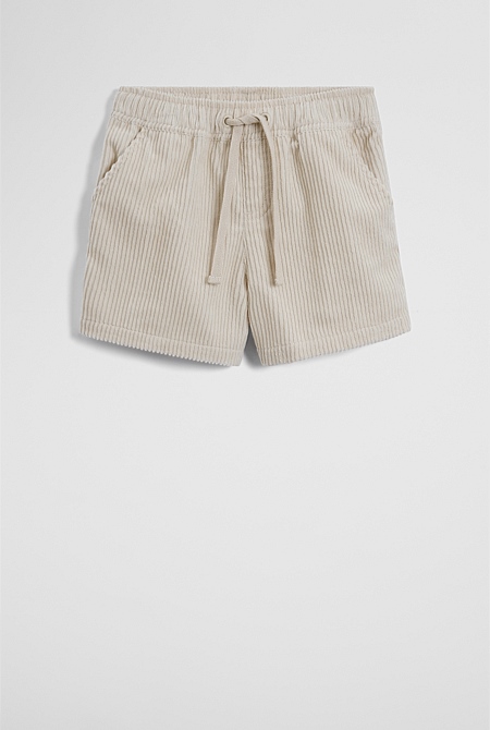 Organically Grown Cotton Pull On Cord Straight Short